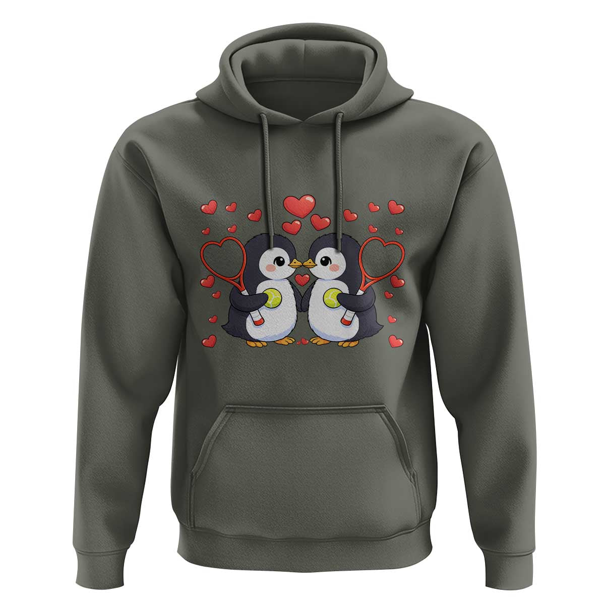 Cute XOXO Tennis Player Hoodie Valentines Day Gift - Wonder Print Shop