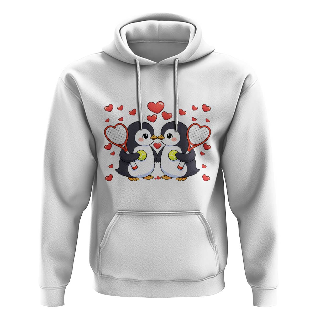 Cute XOXO Tennis Player Hoodie Valentines Day Gift - Wonder Print Shop