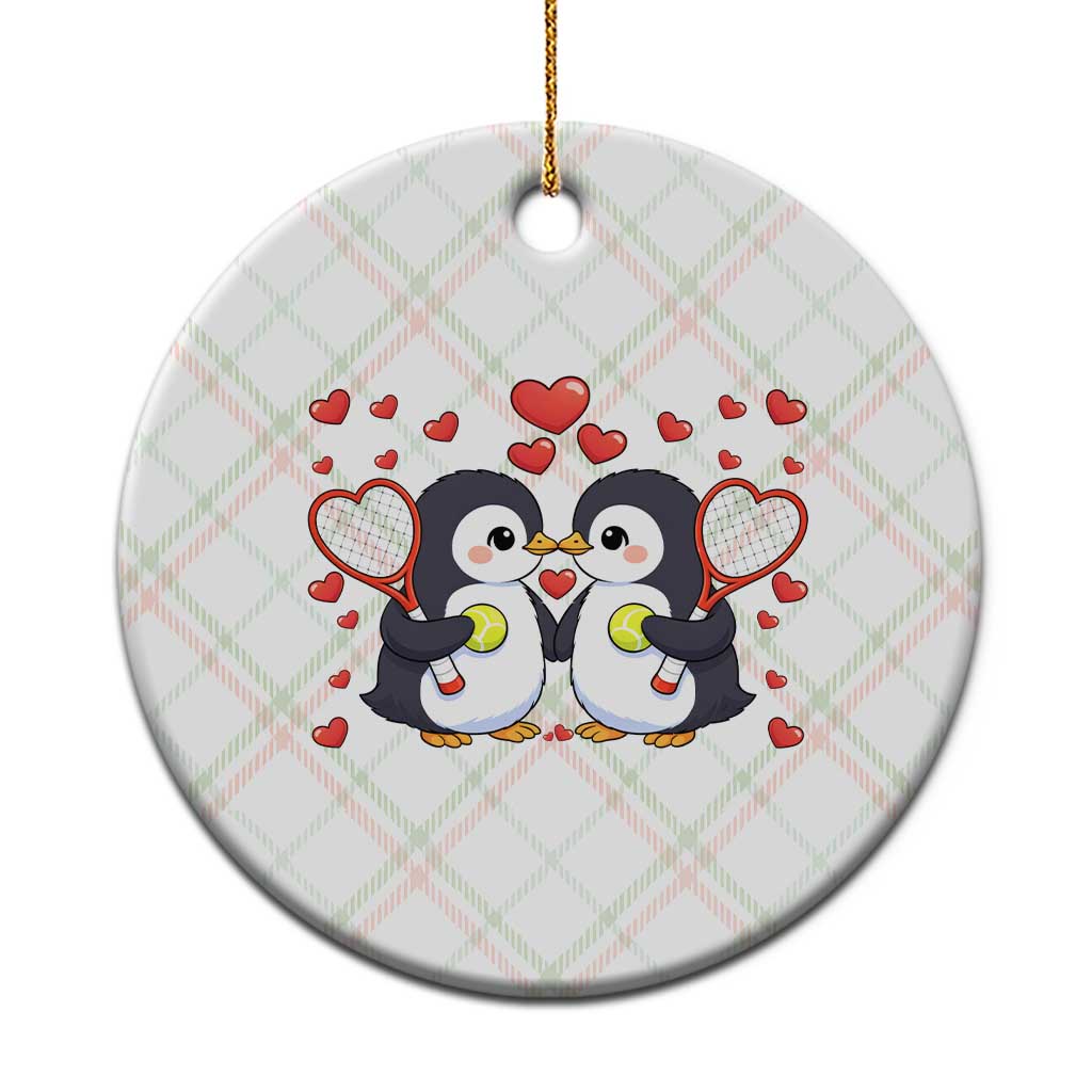 Cute XOXO Tennis Player Ceramic Ornament Valentines Day Gift - Wonder Print Shop