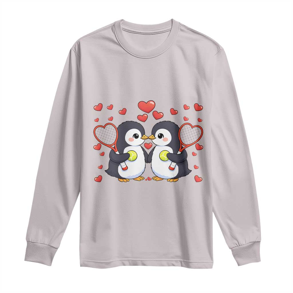 Cute XOXO Tennis Player Long Sleeve Shirt Valentines Day Gift - Wonder Print Shop