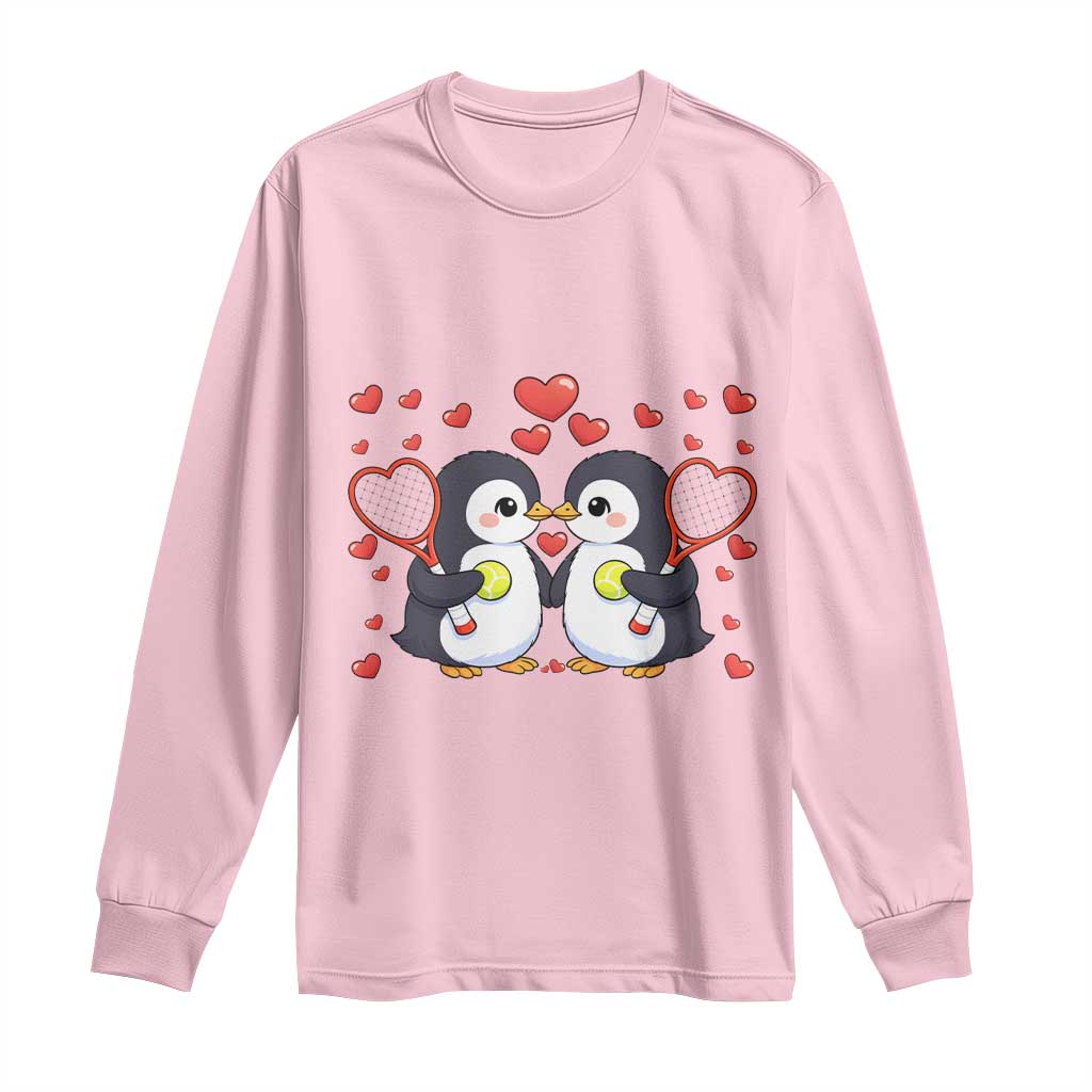 Cute XOXO Tennis Player Long Sleeve Shirt Valentines Day Gift - Wonder Print Shop
