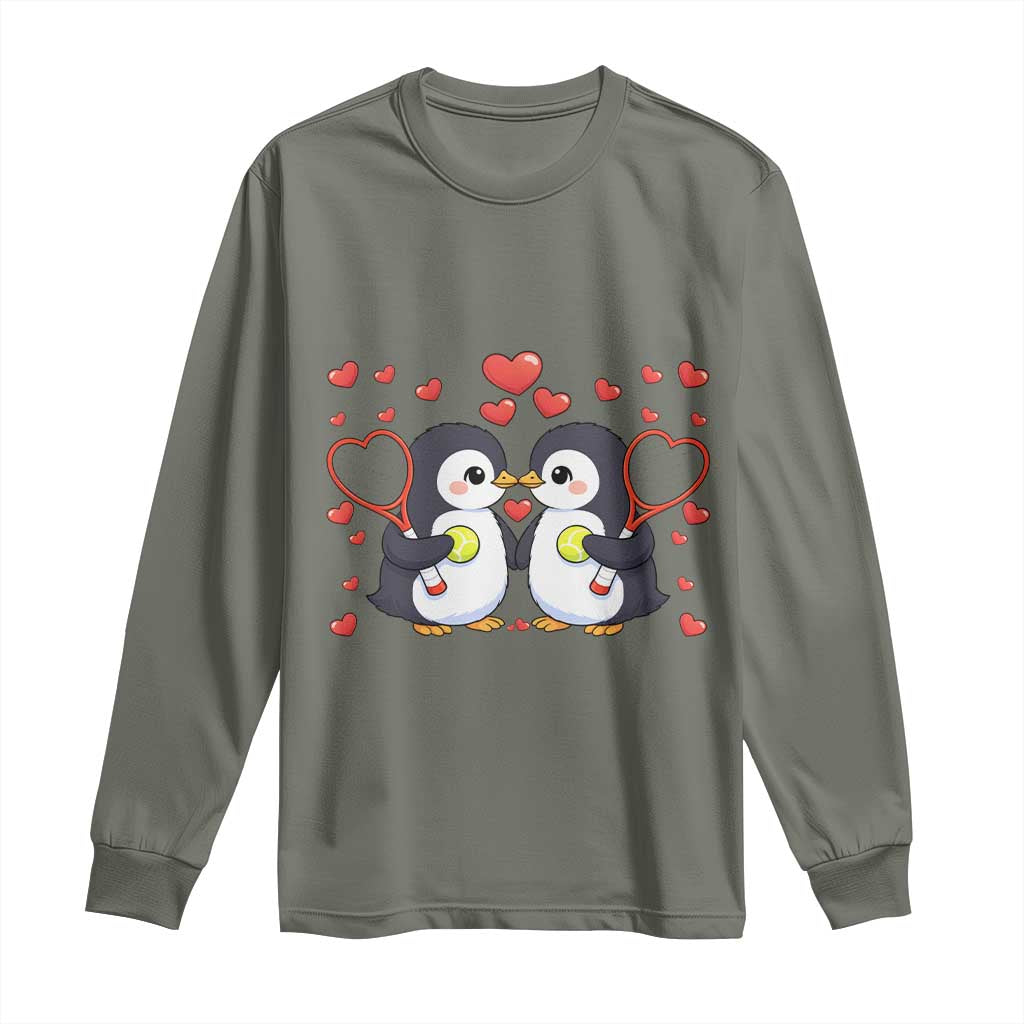 Cute XOXO Tennis Player Long Sleeve Shirt Valentines Day Gift - Wonder Print Shop