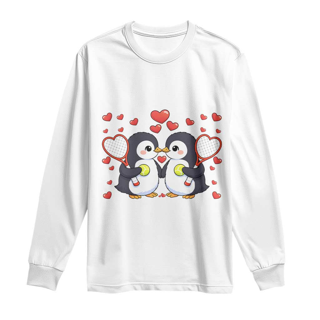 Cute XOXO Tennis Player Long Sleeve Shirt Valentines Day Gift - Wonder Print Shop