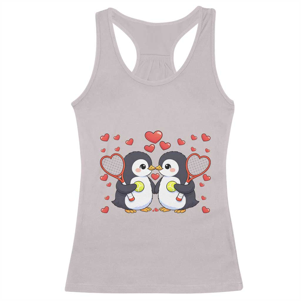 Cute XOXO Tennis Player Racerback Tank Top Valentines Day Gift - Wonder Print Shop