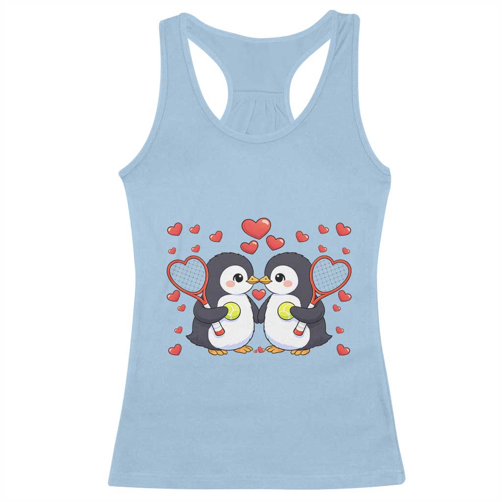 Cute XOXO Tennis Player Racerback Tank Top Valentines Day Gift - Wonder Print Shop