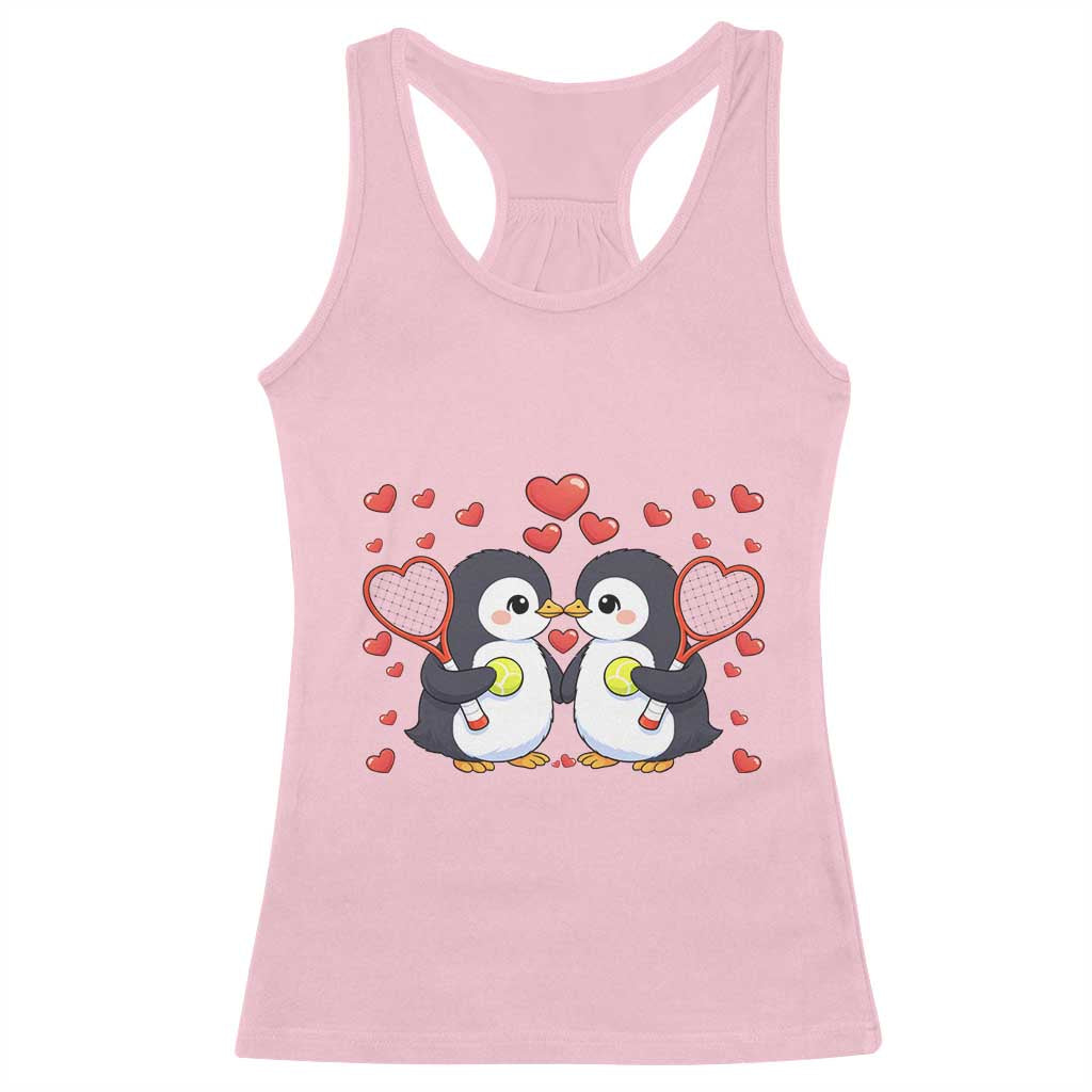 Cute XOXO Tennis Player Racerback Tank Top Valentines Day Gift - Wonder Print Shop