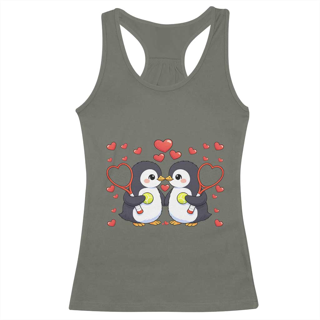 Cute XOXO Tennis Player Racerback Tank Top Valentines Day Gift - Wonder Print Shop