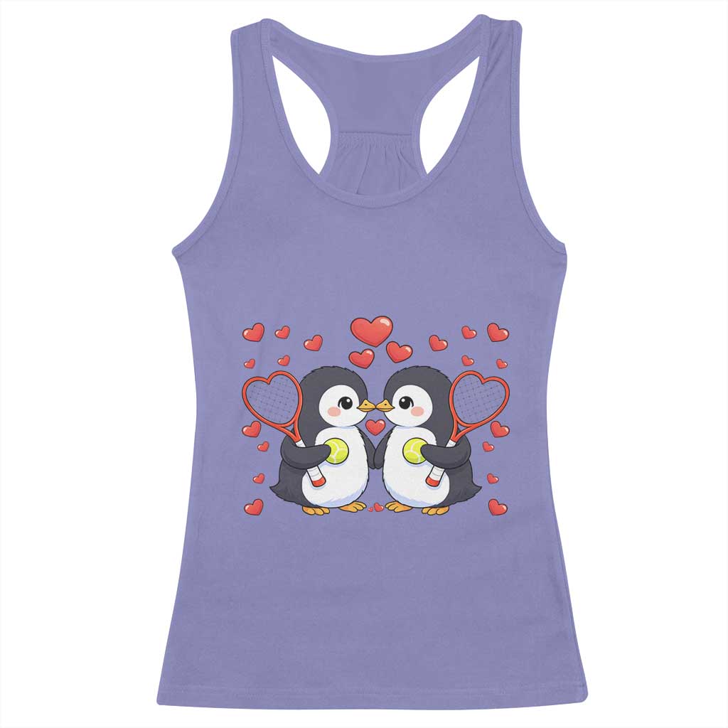 Cute XOXO Tennis Player Racerback Tank Top Valentines Day Gift - Wonder Print Shop
