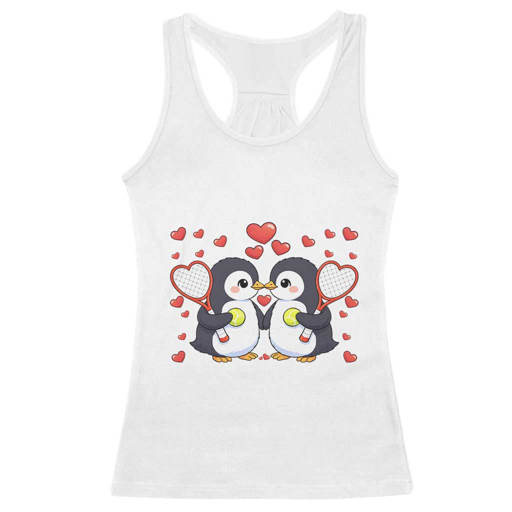 Cute XOXO Tennis Player Racerback Tank Top Valentines Day Gift - Wonder Print Shop