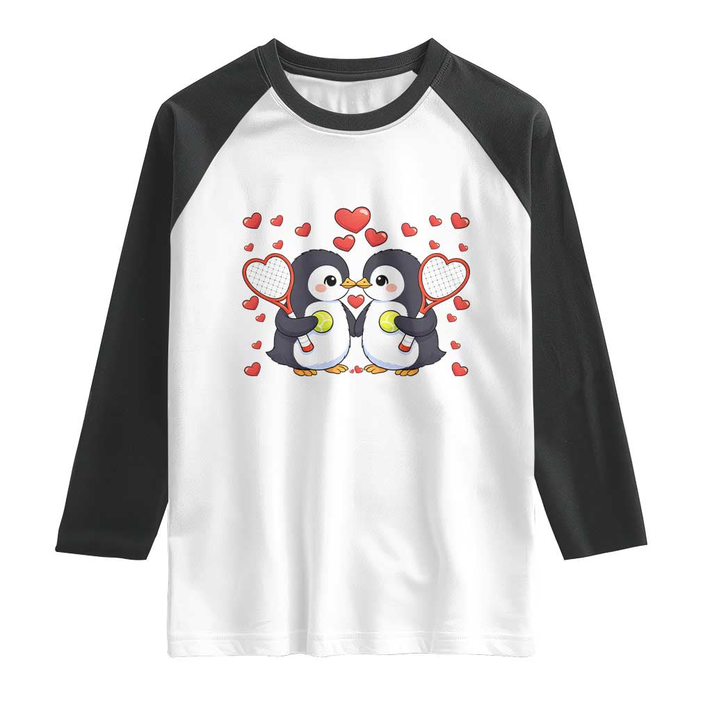 Cute XOXO Tennis Player Raglan Shirt Valentines Day Gift - Wonder Print Shop