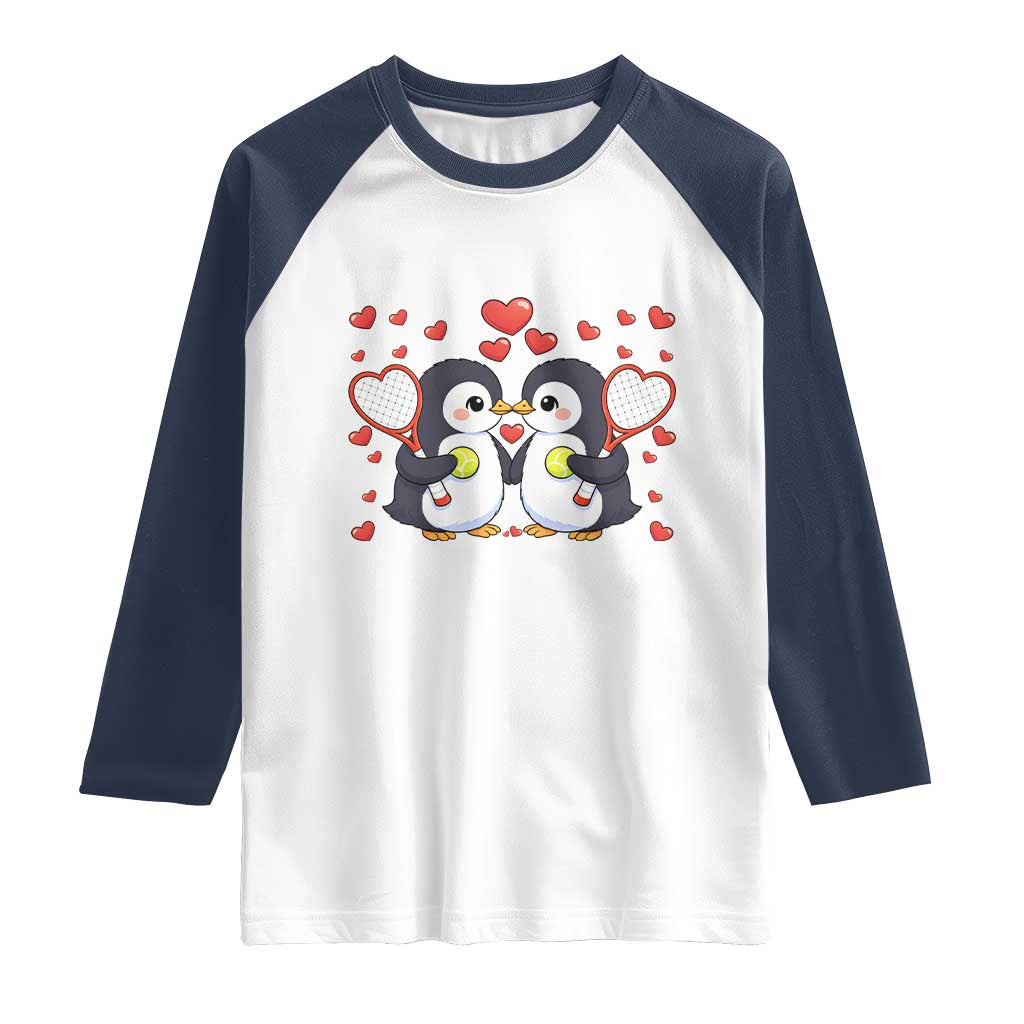 Cute XOXO Tennis Player Raglan Shirt Valentines Day Gift - Wonder Print Shop