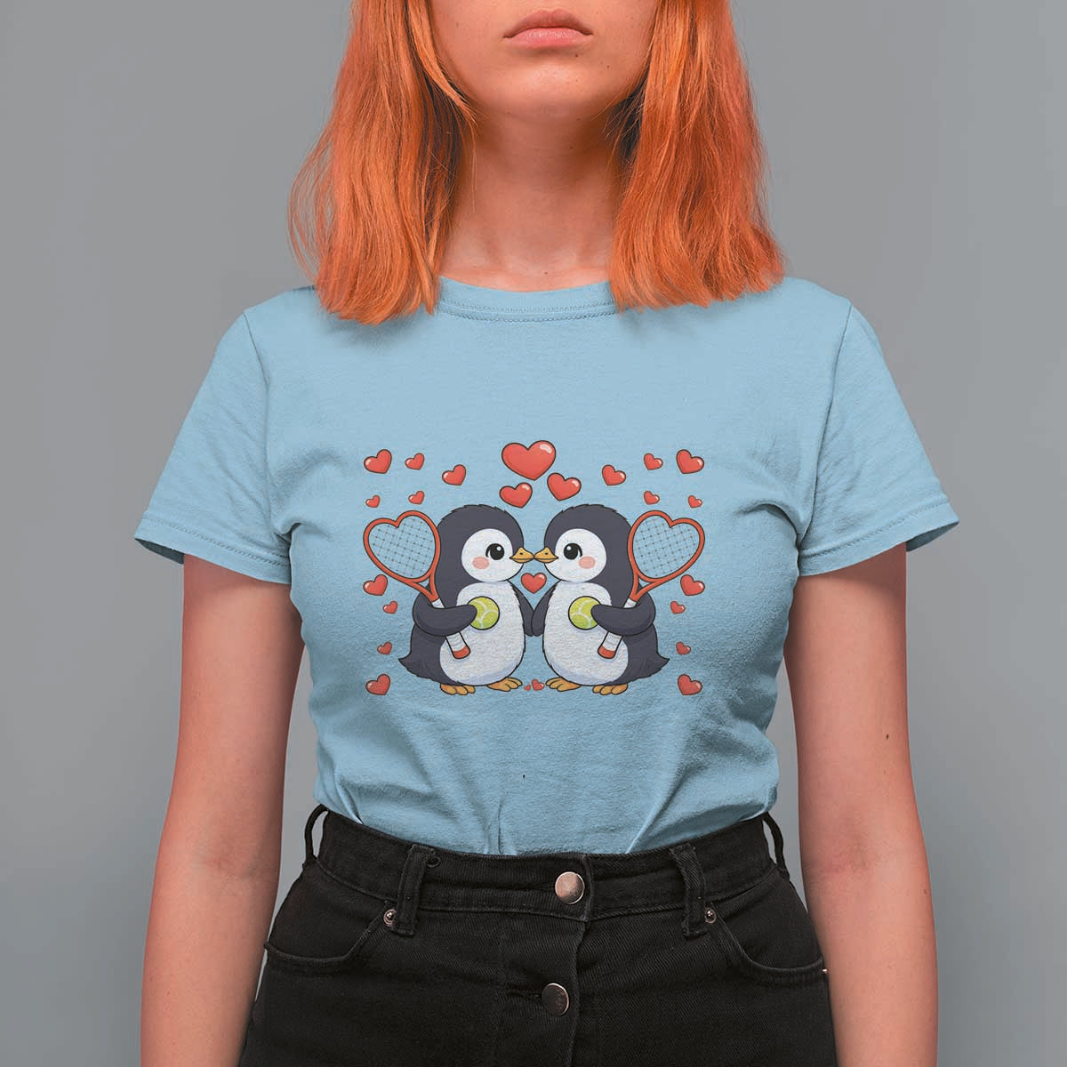 Cute XOXO Tennis Player T Shirt For Women Valentines Day Gift - Wonder Print Shop