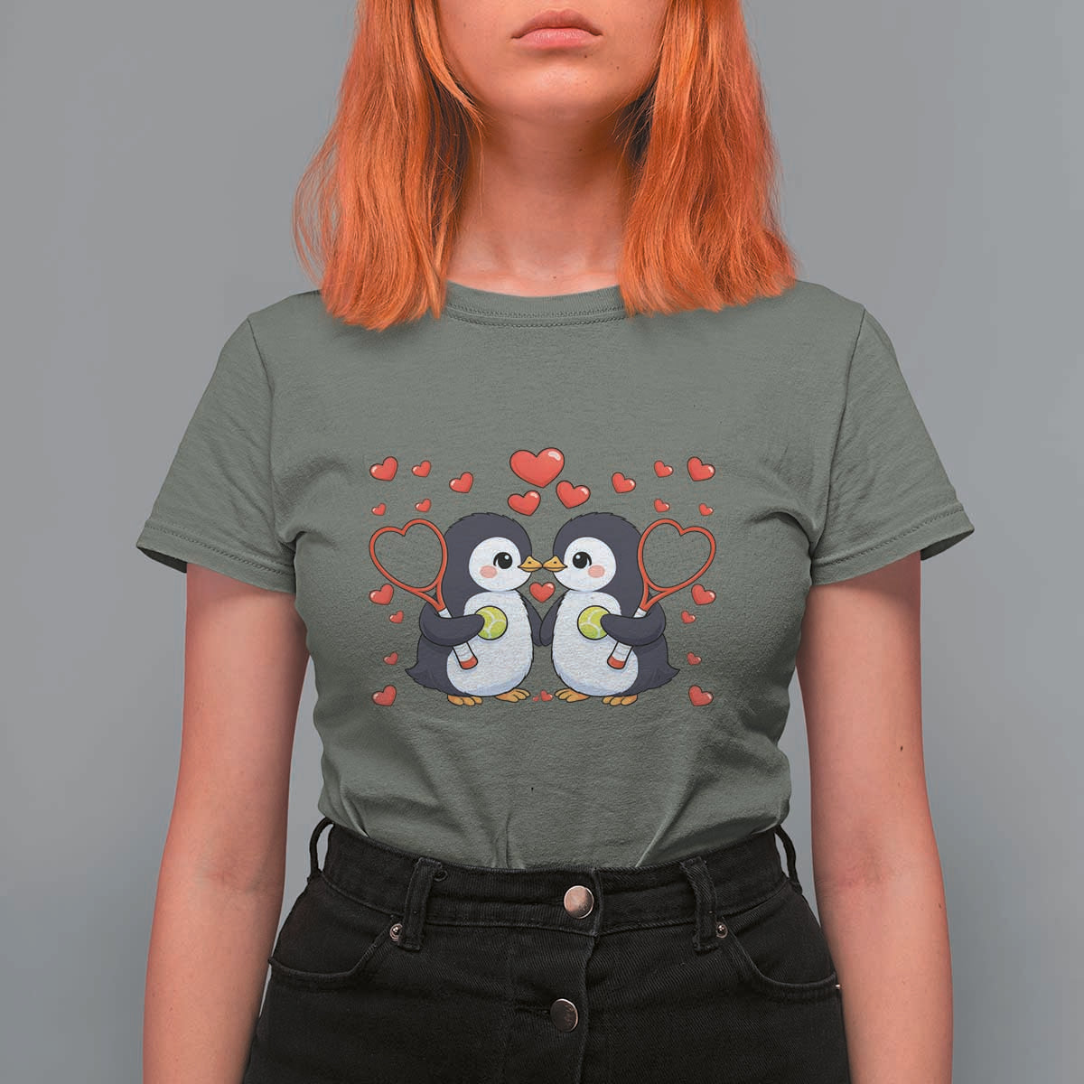 Cute XOXO Tennis Player T Shirt For Women Valentines Day Gift - Wonder Print Shop