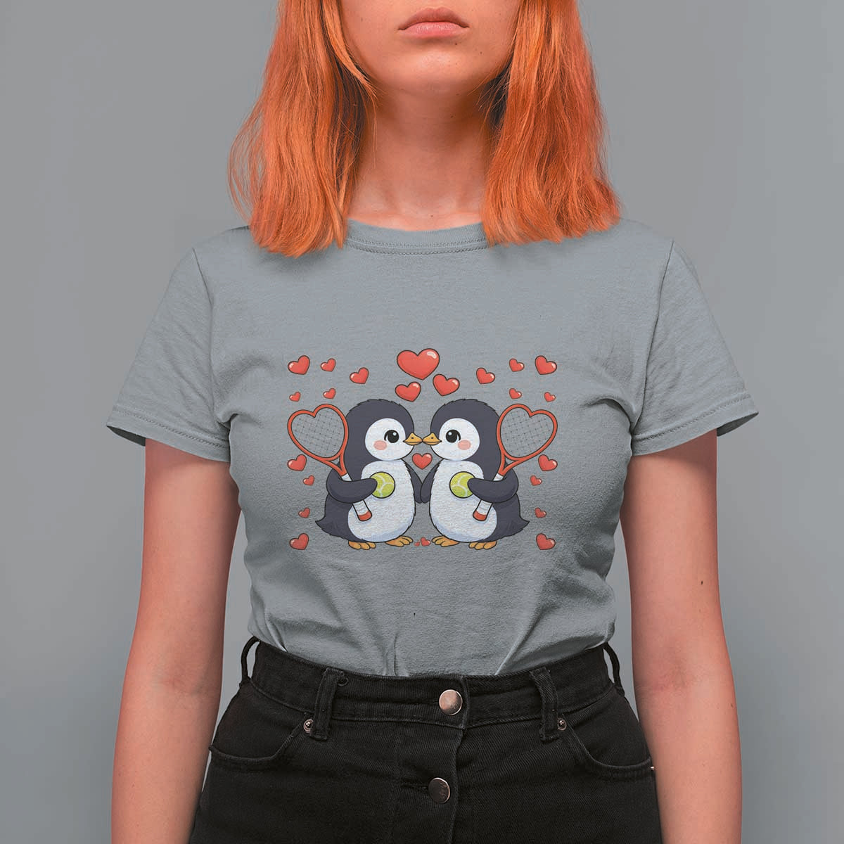 Cute XOXO Tennis Player T Shirt For Women Valentines Day Gift - Wonder Print Shop