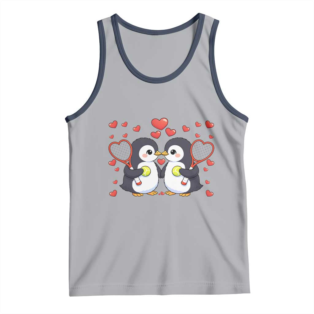 Cute XOXO Tennis Player Tank Top Valentines Day Gift - Wonder Print Shop