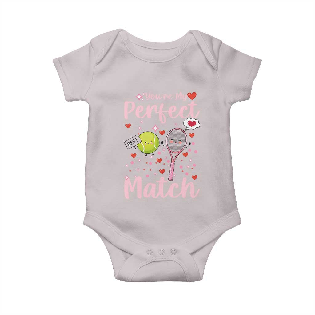 You Are My Perfect Match Baby Onesie Gift For Tennis Couple - Wonder Print Shop