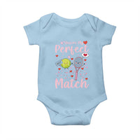 You Are My Perfect Match Baby Onesie Gift For Tennis Couple - Wonder Print Shop