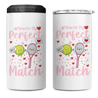 You Are My Perfect Match 4 in 1 Can Cooler Tumbler Gift For Tennis Couple - Wonder Print Shop