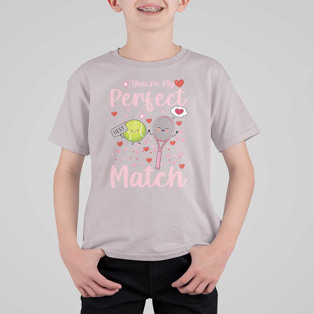 You Are My Perfect Match T Shirt For Kid Gift For Tennis Couple - Wonder Print Shop