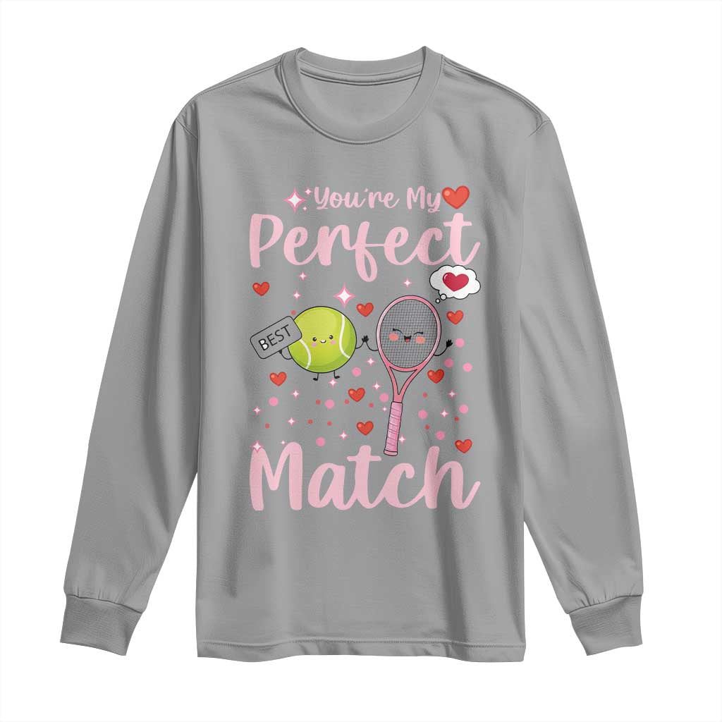 You Are My Perfect Match Long Sleeve Shirt Gift For Tennis Couple - Wonder Print Shop