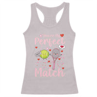 You Are My Perfect Match Racerback Tank Top Gift For Tennis Couple - Wonder Print Shop