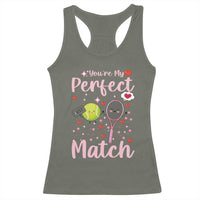 You Are My Perfect Match Racerback Tank Top Gift For Tennis Couple - Wonder Print Shop