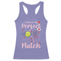 You Are My Perfect Match Racerback Tank Top Gift For Tennis Couple - Wonder Print Shop