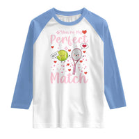 You Are My Perfect Match Raglan Shirt Gift For Tennis Couple - Wonder Print Shop
