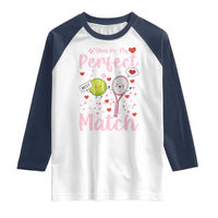 You Are My Perfect Match Raglan Shirt Gift For Tennis Couple - Wonder Print Shop