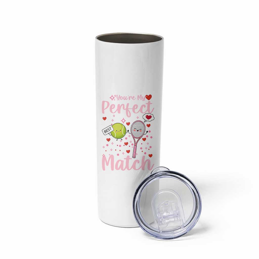 You Are My Perfect Match Skinny Tumbler Gift For Tennis Couple - Wonder Print Shop