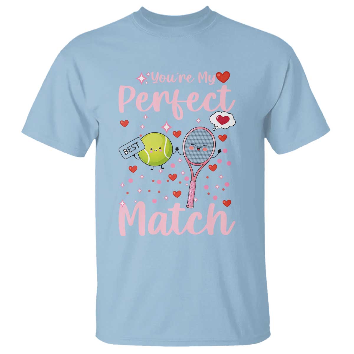 You Are My Perfect Match T Shirt Gift For Tennis Couple - Wonder Print Shop