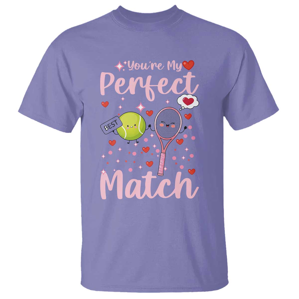 You Are My Perfect Match T Shirt Gift For Tennis Couple - Wonder Print Shop