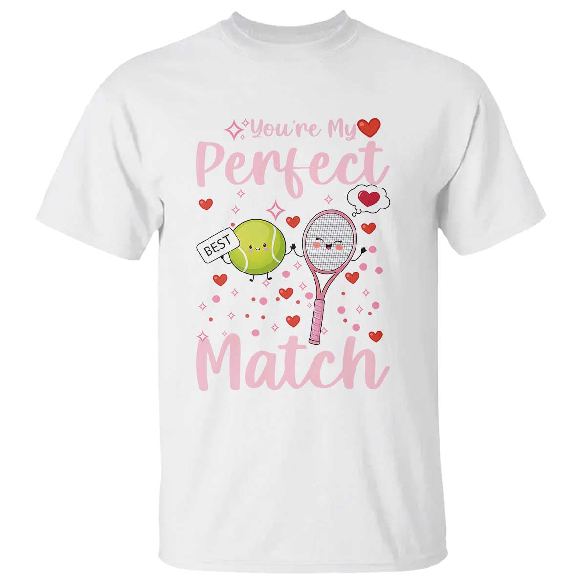 You Are My Perfect Match T Shirt Gift For Tennis Couple - Wonder Print Shop