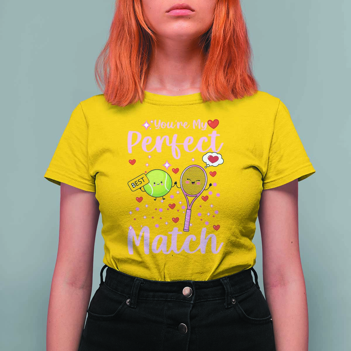 You Are My Perfect Match T Shirt For Women Gift For Tennis Couple - Wonder Print Shop