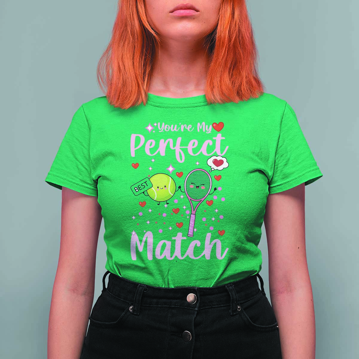 You Are My Perfect Match T Shirt For Women Gift For Tennis Couple - Wonder Print Shop