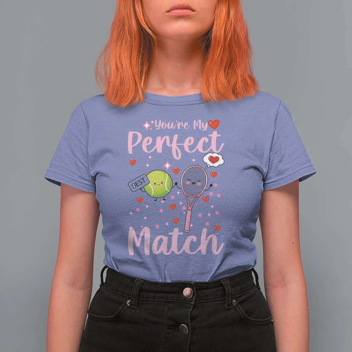 You Are My Perfect Match T Shirt For Women Gift For Tennis Couple - Wonder Print Shop