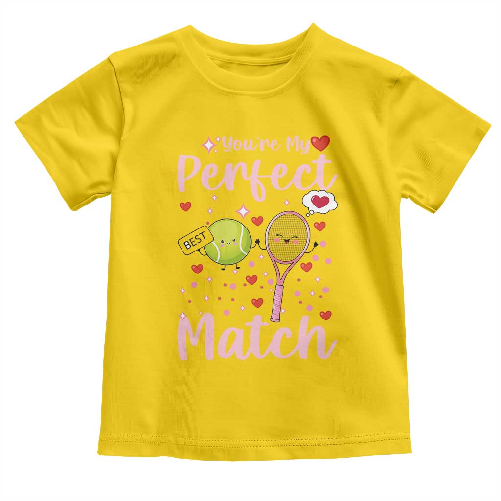 You Are My Perfect Match Toddler T Shirt Gift For Tennis Couple - Wonder Print Shop