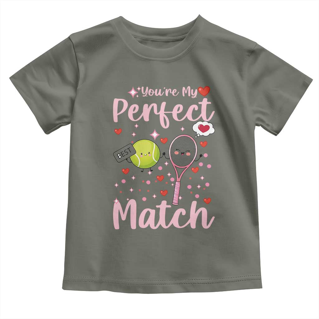 You Are My Perfect Match Toddler T Shirt Gift For Tennis Couple - Wonder Print Shop