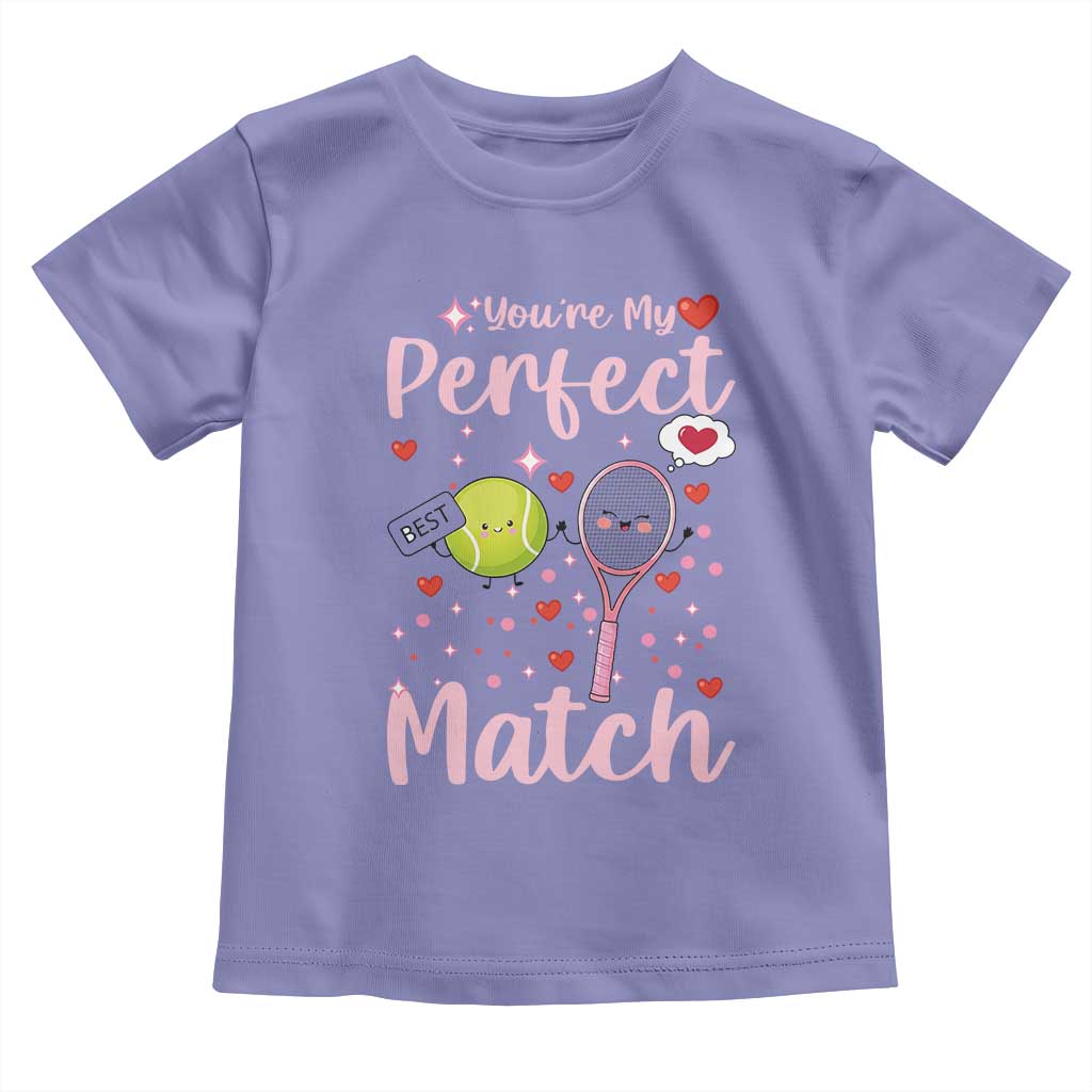 You Are My Perfect Match Toddler T Shirt Gift For Tennis Couple - Wonder Print Shop