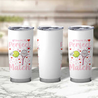 You Are My Perfect Match Tumbler Cup Gift For Tennis Couple - Wonder Print Shop