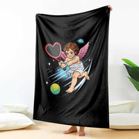 Funny Cupid Tennis Player Throw Blanket Valentines Day Gift - Wonder Print Shop