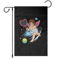 Funny Cupid Tennis Player Garden Flag Valentines Day Gift - Wonder Print Shop