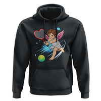 Funny Cupid Tennis Player Hoodie Valentines Day Gift - Wonder Print Shop