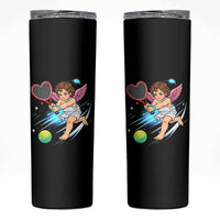 Funny Cupid Tennis Player Skinny Tumbler Valentines Day Gift - Wonder Print Shop