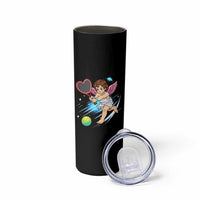 Funny Cupid Tennis Player Skinny Tumbler Valentines Day Gift - Wonder Print Shop