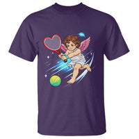 Funny Cupid Tennis Player T Shirt Valentines Day Gift - Wonder Print Shop