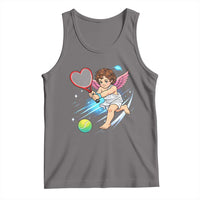 Funny Cupid Tennis Player Tank Top Valentines Day Gift - Wonder Print Shop