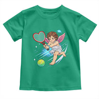 Funny Cupid Tennis Player Toddler T Shirt Valentines Day Gift - Wonder Print Shop