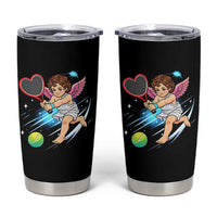 Funny Cupid Tennis Player Tumbler Cup Valentines Day Gift - Wonder Print Shop