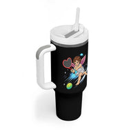 Funny Cupid Tennis Player Tumbler With Handle Valentines Day Gift - Wonder Print Shop